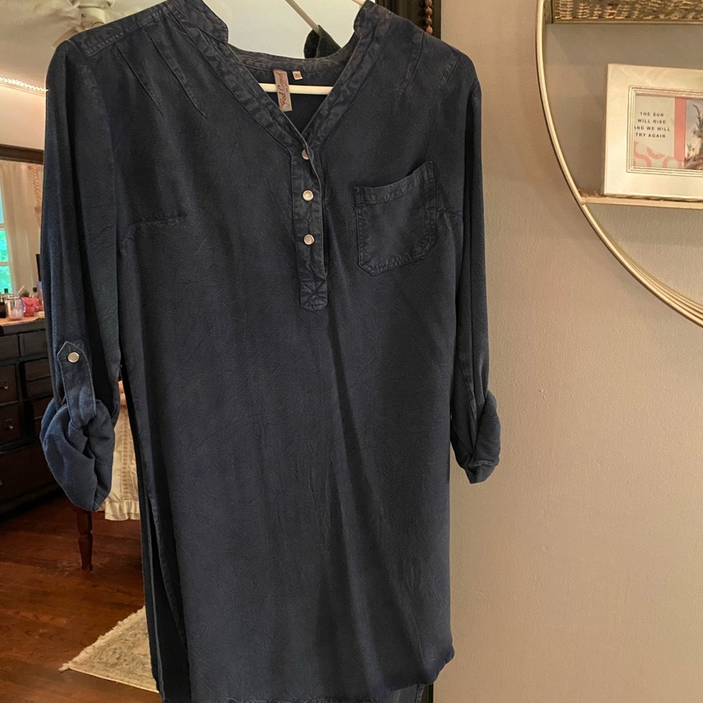 Red Camel denim dress